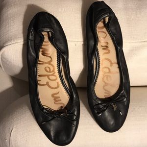 Sam edelman black leather ballet flat